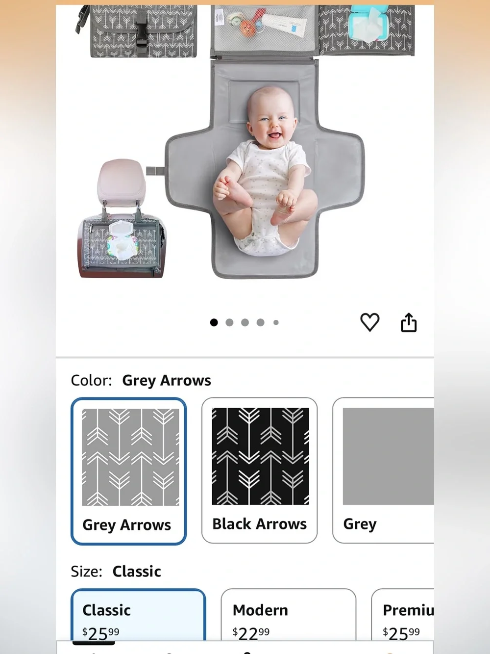 NEW diaper bag and changing pad bundle